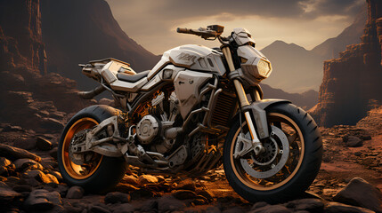 Motorcycle on the Mars