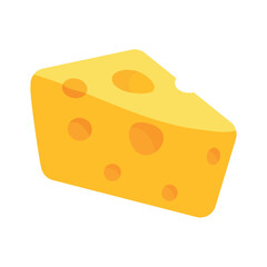 Isolated colored cheese icon Flat design Vector