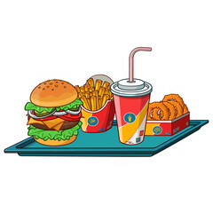 fast food illustration