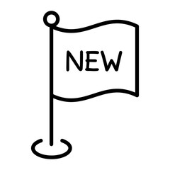 Flag new icon