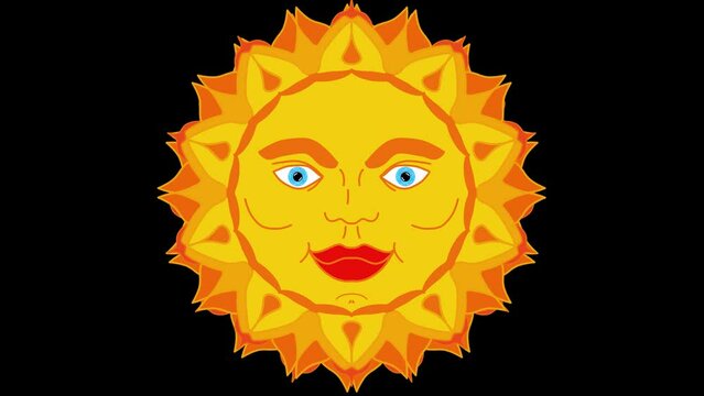 Mandala di sole di estate piena 