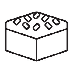 Fototapeta premium Brownie icon