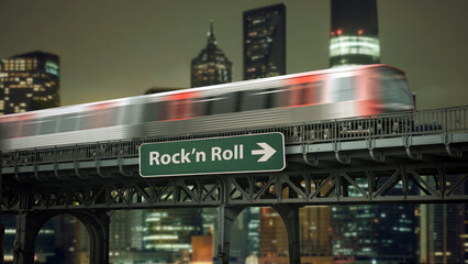 Street Sign to Rockn Roll