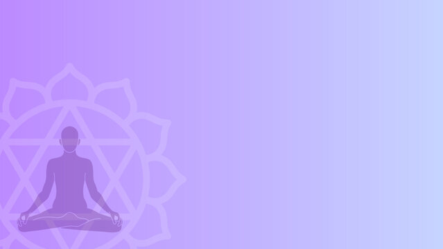 purple yoga meditation theme vector design