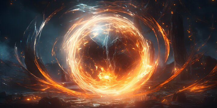 Ethereal infinity soul, through the eyes of god, surreal, eternal ball of fire, inner light, intricate, 8k