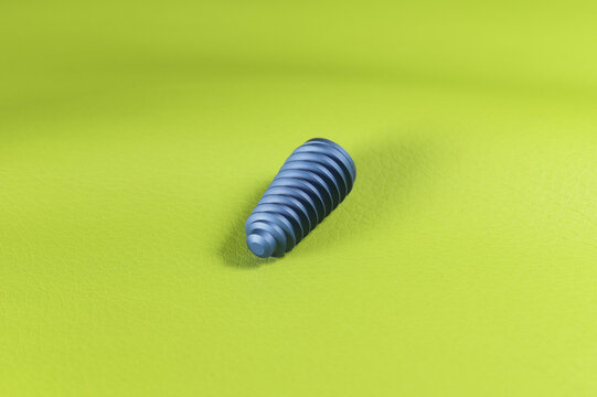 implant on green background ,