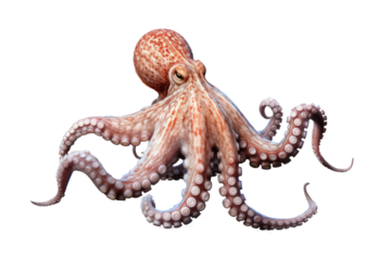 octopus isolated on white background