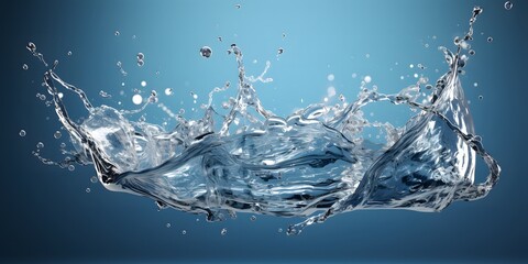 Fototapeta na wymiar water liquid splash transparent