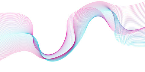 Gradient Abstract flowing wave lines. Design element for technology, science, modern concept.vector eps 10