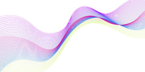 Gradient Abstract flowing wave lines. Design element for technology, science, modern concept.vector eps 10