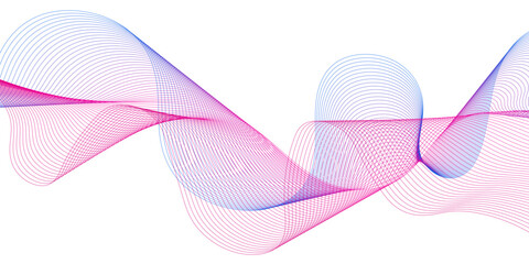 Gradient Abstract flowing wave lines. Design element for technology, science, modern concept.vector eps 10