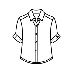 shirt icon black and white