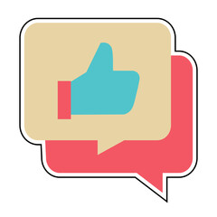 Sticker positive respons design vector icon design vector line icon svg
