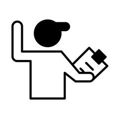 Solid Line place management surveys design vector icon design vector line icon svg