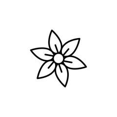 Flower line icon vector design