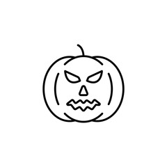 Pumpkin line icon vector design