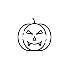 Pumpkin line icon vector design