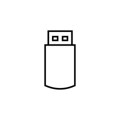 Flash disk line icon vector design