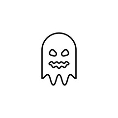 Ghost line icon vector design
