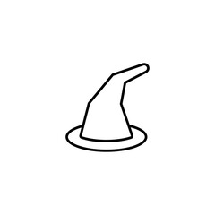 Witch Hat line icon vector design