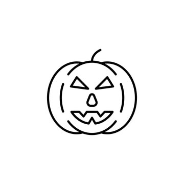 Pumpkin line icon vector design