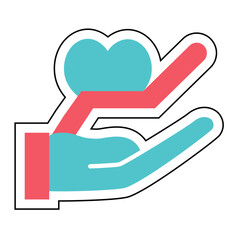 Sticker emotional maturity design vector icon design vector line icon svg