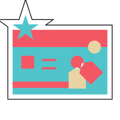 Sticker star Reward loyal customer design vector icon design vector line icon svg