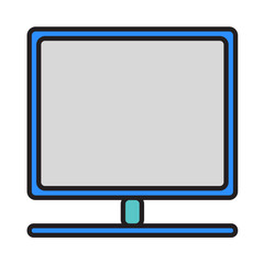 Filled Line SMART TV design vector icon design vector line icon svg