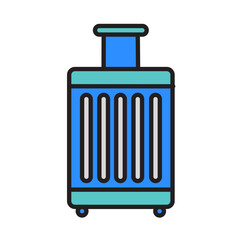 Filled Line SUITCASE design vector icon design vector line icon svg