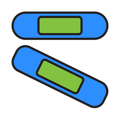 Filled Line WOUND PLASTER design vector icon design vector line icon svg