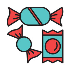 Filled Line CANDY design vector icon design vector line icon svg