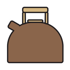 Filled Line KETTLE design vector icon design vector line icon svg