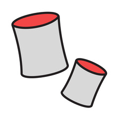 Filled Line MARSHMALLOW design vector icon design vector line icon svg