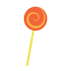 Isolated colored halloween popsicle candy icon Vector