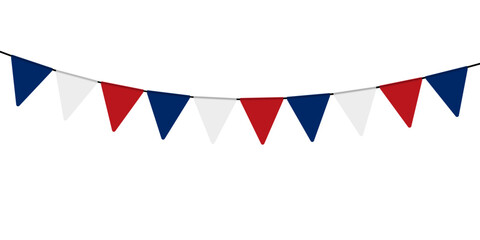 Obraz premium USA blue, red and white flags