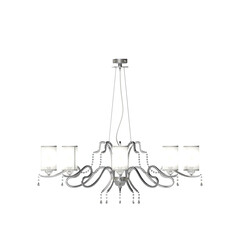 Fototapeta na wymiar chandelier on the ceiling isolated on transparent background, hanging lamp, pendant light, 3D illustration, cg render