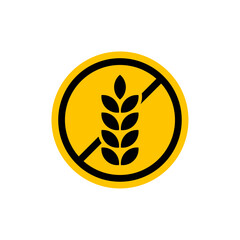 Gluten free label icon