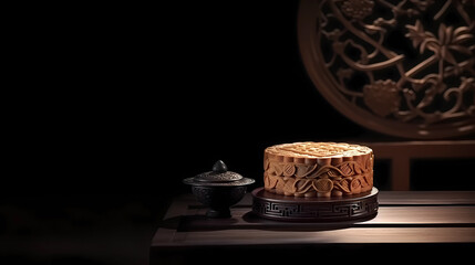 Chinese Mid-Autumn Festival gourmet moon cake
