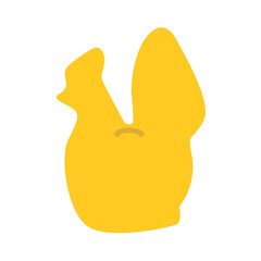 Simple Flat chicken piggy bank design vector icon design vector line icon svg