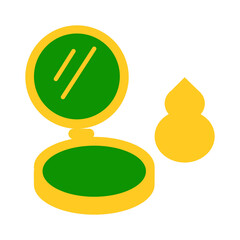 Simple Flat COMPACT POWDER design vector icon design vector line icon svg