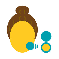 Simple Flat USE COMPACT POWDER design vector icon design vector line icon svg