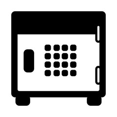 Solid Line SAFE BOX design vector icon design vector line icon svg