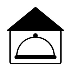 Solid Line RESTAURANT design vector icon design vector line icon svg