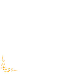 golden floral corner border