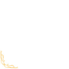 golden floral corner border