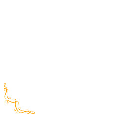 golden floral corner border