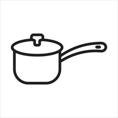 sauce pan icon simple design art eps 10