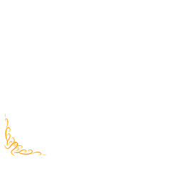 golden floral corner border