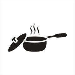 sauce pan icon simple design art eps 10