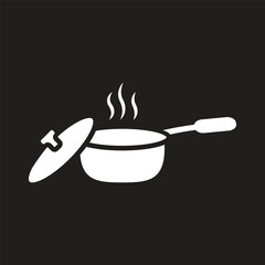 sauce pan icon simple design art eps 10